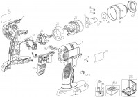 Dewalt DCF822N-XJ Impact Wrench Spare Parts Type 1